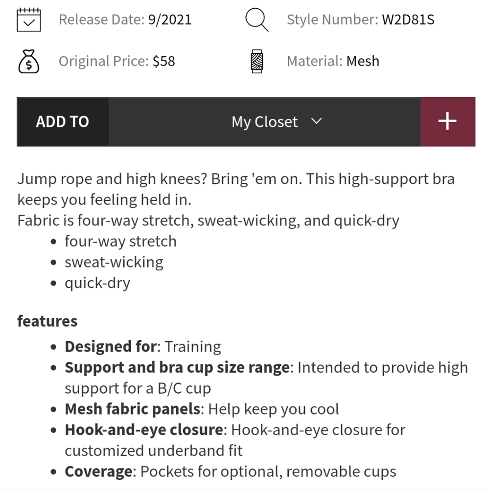 Lululemon Invigorate Bra *High Support, B/C Cups White - Picture 3 of 6